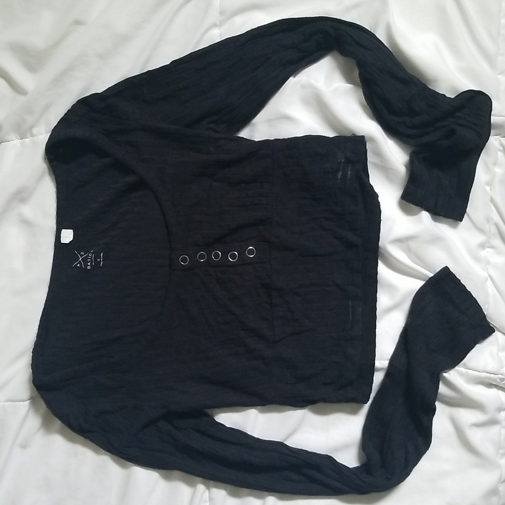 pacsun love sleeve cropped top